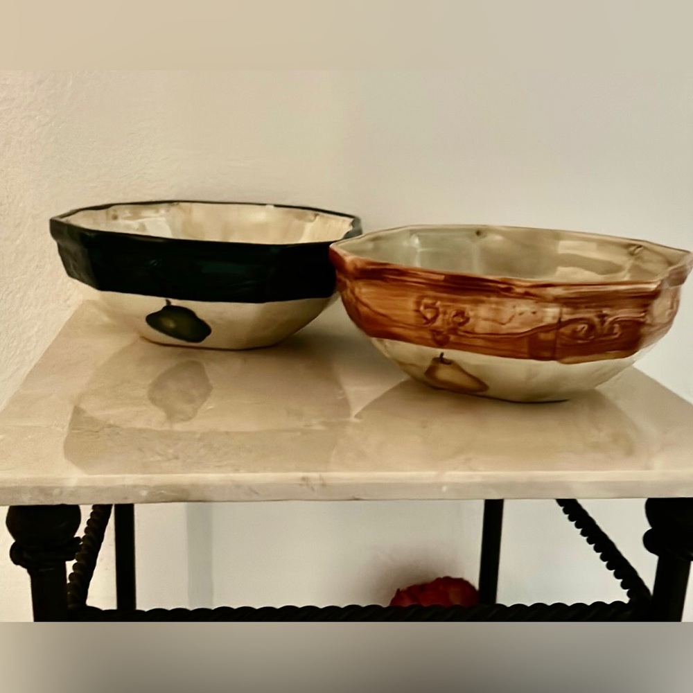 Two lovely fruit serving bowls